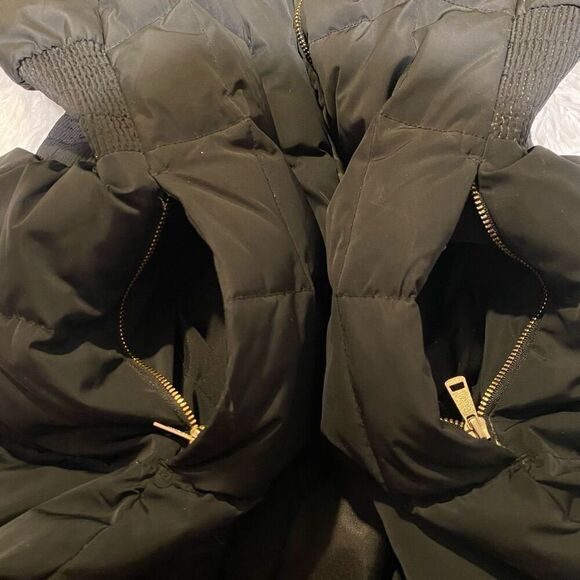 Cole Taffeta Down Winter Snow Coat with Vest and Hood in Black Medium - Picture 7 of 8